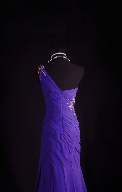 Vintage Prom Dresses 1950s Retro Classy Mermaid One Shoulder Party Dress Chiffon Princess Graduation Outfit For Women AU583