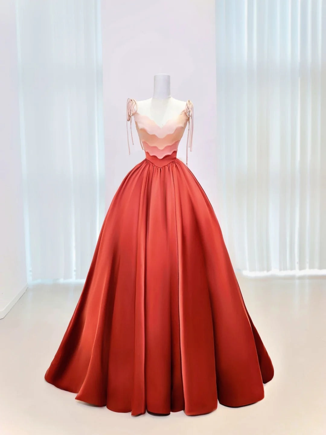 Charmantes robes de Quinceanera, robe de bal, bretelles spaghetti, satin, robes d'anniversaire, robes de 15 ans, longue, robe Sweet 16, AU853