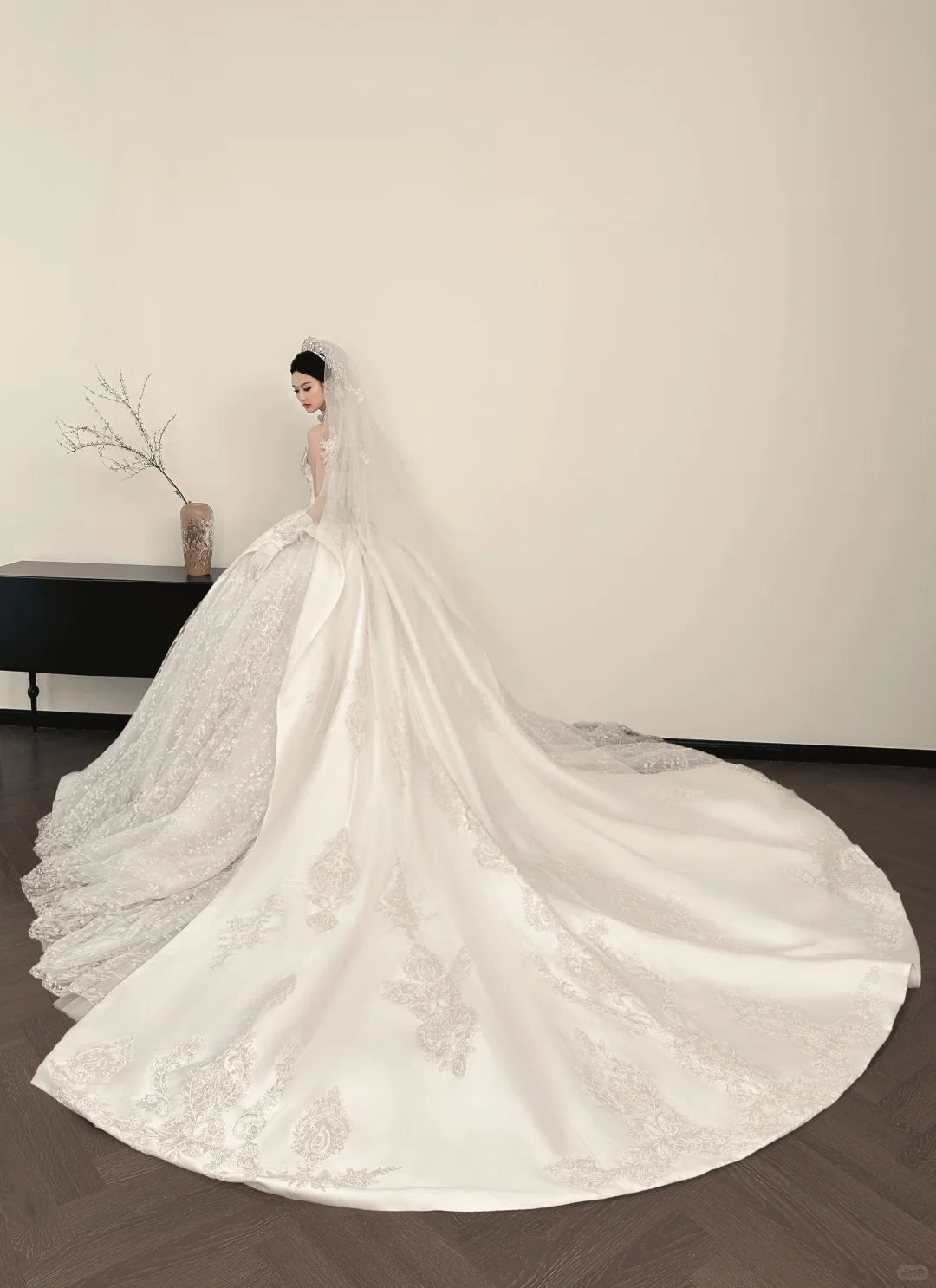 Robe de bal éthérée, sans bretelles, avec appliques argentées, longue robe de mariée, robe de mariée de style féerique, robes de mariée formelles B13