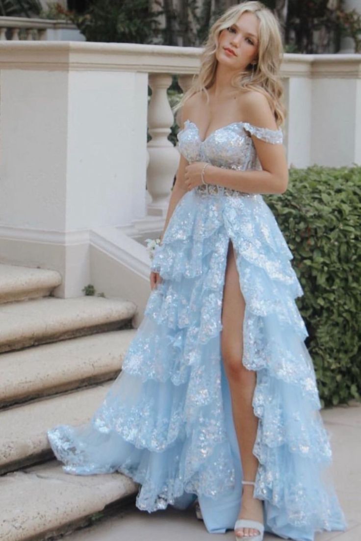 Beautiful Ball Gown Sweetheart Pink Lace Slit Prom Dresses Inspiration Prom Dress Princess Senior Graduation Dress RB809