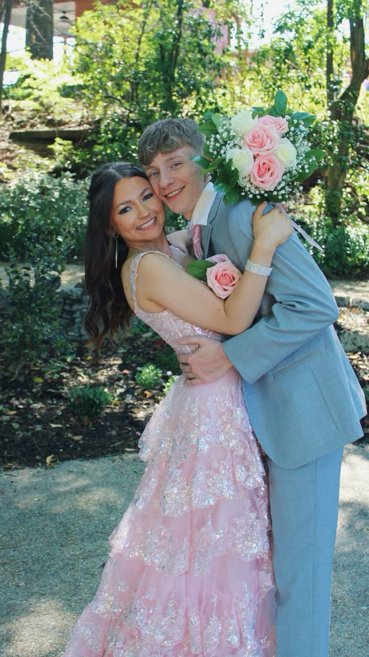 Beautiful Ball Gown Sweetheart Pink Lace Slit Prom Dresses Inspiration Prom Dress Princess Senior Graduation Dress RB809