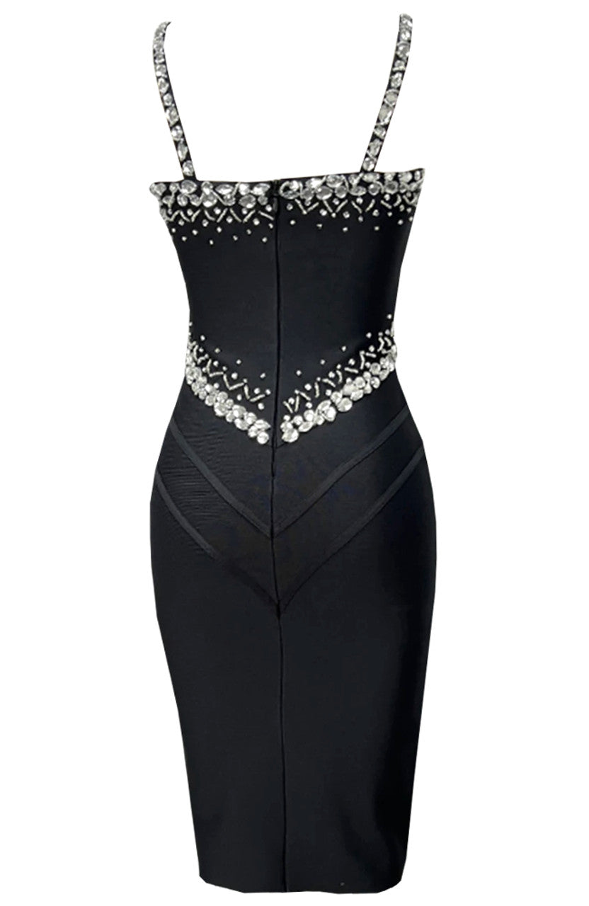 Bescheidene Meerjungfrau Spaghettiträger Schwarze Ballkleider Inspiration Funkelndes Geburtstagskleid Prinzessin Abschlusskleid B360