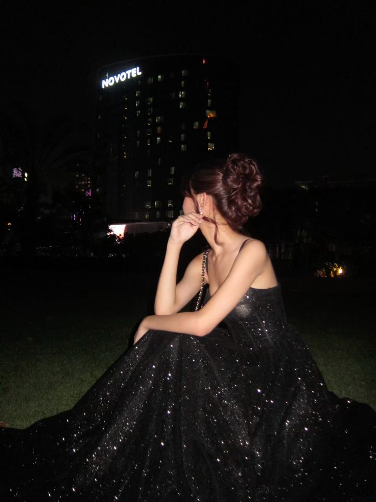 Elegant A line Spaghetti Straps Black Tulle Floor Length Prom Dress Inspiration Long Prom Dresses B383