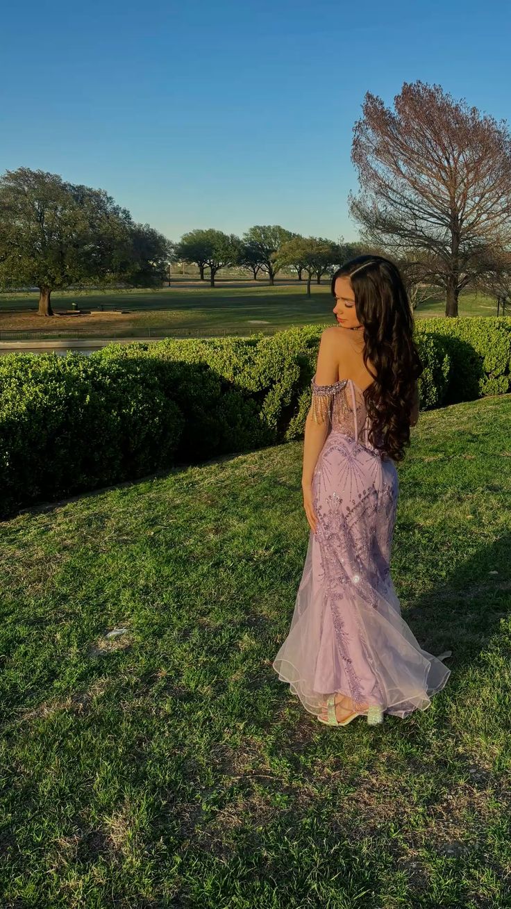Elegant Mermaid Off The Shoulder Light Grape Lilac Tulle Long Prom Dress Inspiration Ideas Prom Dresses Inspo Party Dress B560