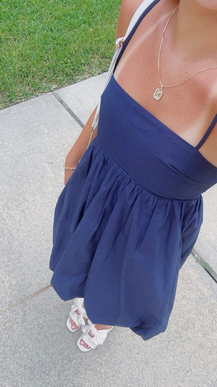 Modest A line Spaghetti Straps Navy Blue Satin Short 16th Birthday Dress Homecoming Dresses Cocktail Gown B670