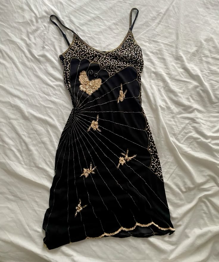 Robe de cocktail courte noire vintage à bretelles spaghetti en mousseline de soie pour 16e anniversaire, robe de bal, robe de cocktail B676