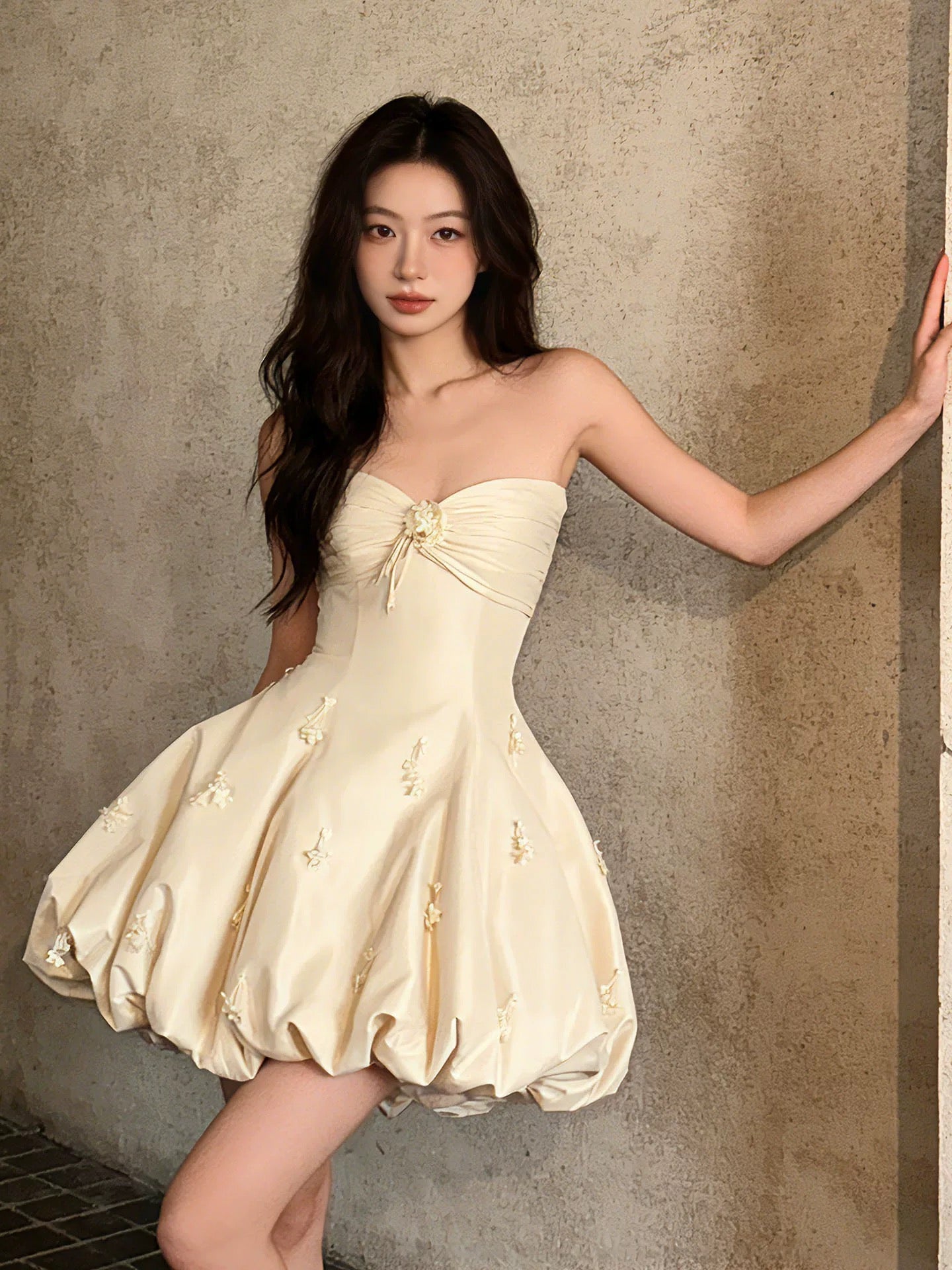 Sexy Ballkleid Sweetheart Gelb Satin Kurz Mini Partykleid Cocktail Homecoming Kleider N4094
