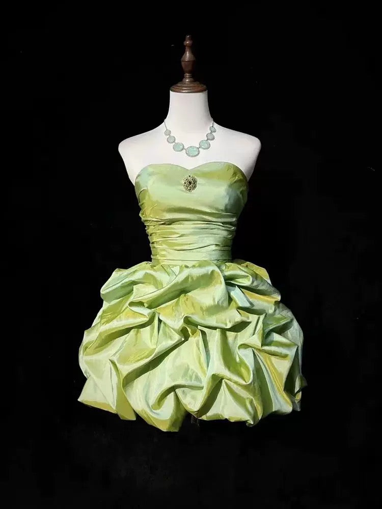 Jolie Robe de Soirée sans Bretelles Courte Mini Robe de Fête Cocktail Robes de Rentrée N4170