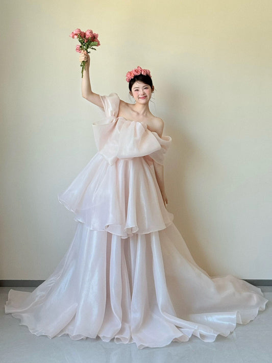Princess Prom Dresses Ball Gown Off The Shoulder Sweet 16 Evening Long Formal Dress RB3751