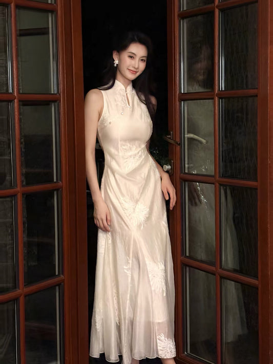 French Style A Line High Neck Summer Formal For Women Teens Prom Dresses N2221
