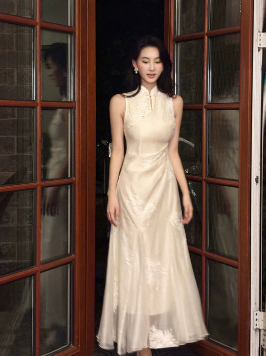 French Style A Line High Neck Summer Formal For Women Teens Prom Dresses N2221