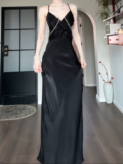 Elegantes Etui-Abendkleid mit Spaghettiträgern, grün, lang, für Damen, Mädchen, Teenager, Abschlussballkleider N2222