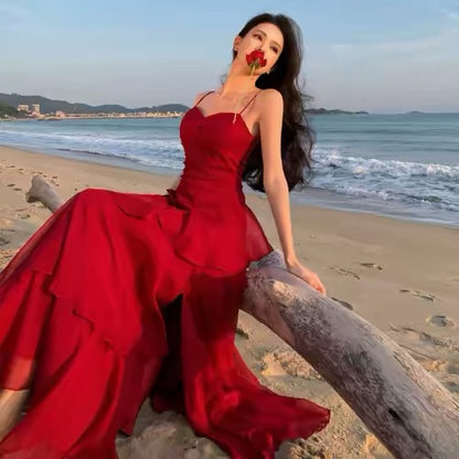 Mystical Mermaid Spaghetti Strap Navy Blue Date Night Evening Birthday Outfit Formal Prom Dresses RB5668