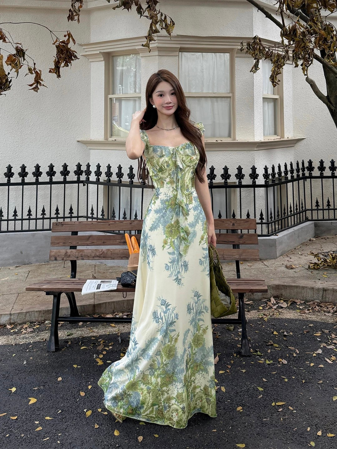 Sexy A line Square Neck Green Cruise Ship Formal Night Evening Dresses 18th Birthday Outfit RB5625