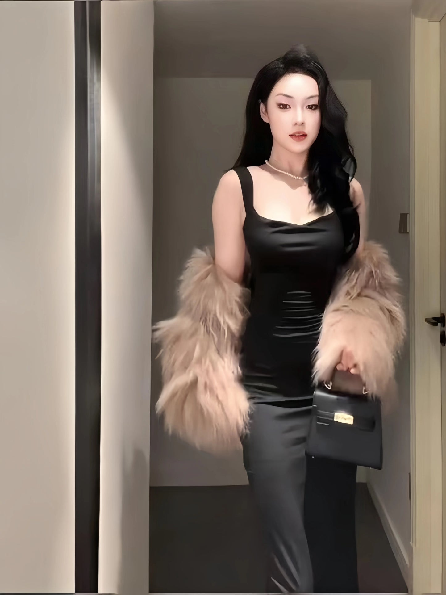 Sophisticated Mermaid Square Neck Black Tie Dress Date Backless Night Outfits Formal Prom Gown Birthday Dresses RB5659