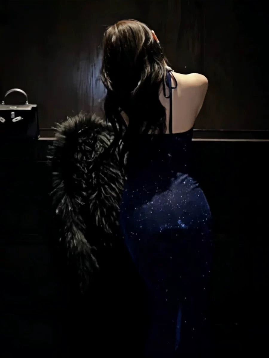 Delicate Mermaid V Neck Halter With Ruffled Long Slit Burgundy Cruise Ship Formal Night Evening Dresses 19th Birthday Outfits RB5641