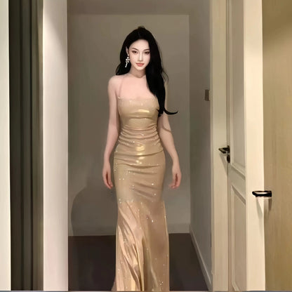 Delicate Mermaid Halter Burgundy With Ruffled Long Cruise Ship Formal Night Evening Dresses 19th Birthday Outfits RB5648
