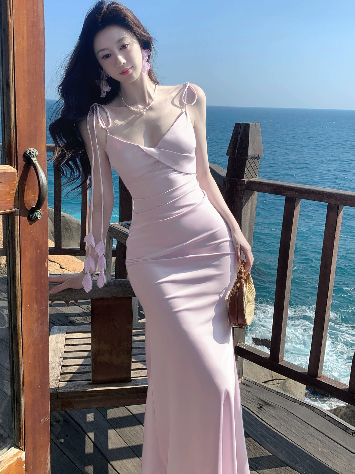 Flamboyant Mermaid Spaghetti Strap Lilac Cruise Ship Formal Night Evening Dresses 20th Birthday Outfit RB3860