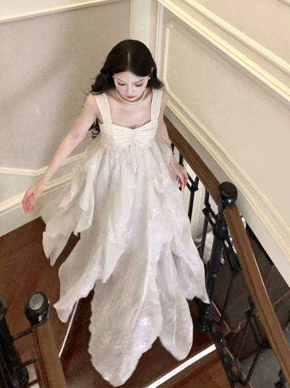 Artistic A Line Sweetheart Chiffon Outdoor Semi Formal Summer Garden Date Night Outfit Wedding Guest Dresses RB5029