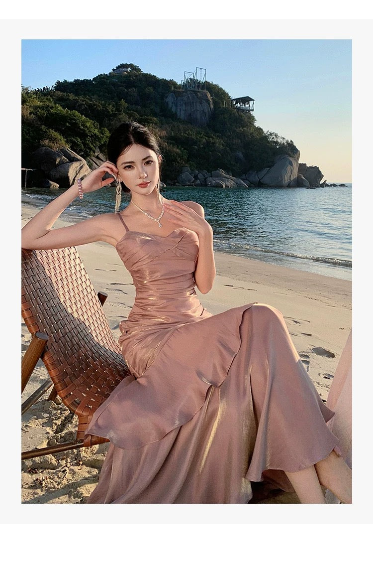 Classy Mermaid Spaghetti Strap Burgundy Prom Dress Inspo For Women Girls Formal Party Gowns Long Formal Dresses RB5118