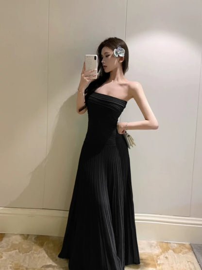 Robe de soirée sirène sexy verte sans bretelles élégante pour 21ème anniversaire, longueur ras du sol, pour invitée de mariage N3993