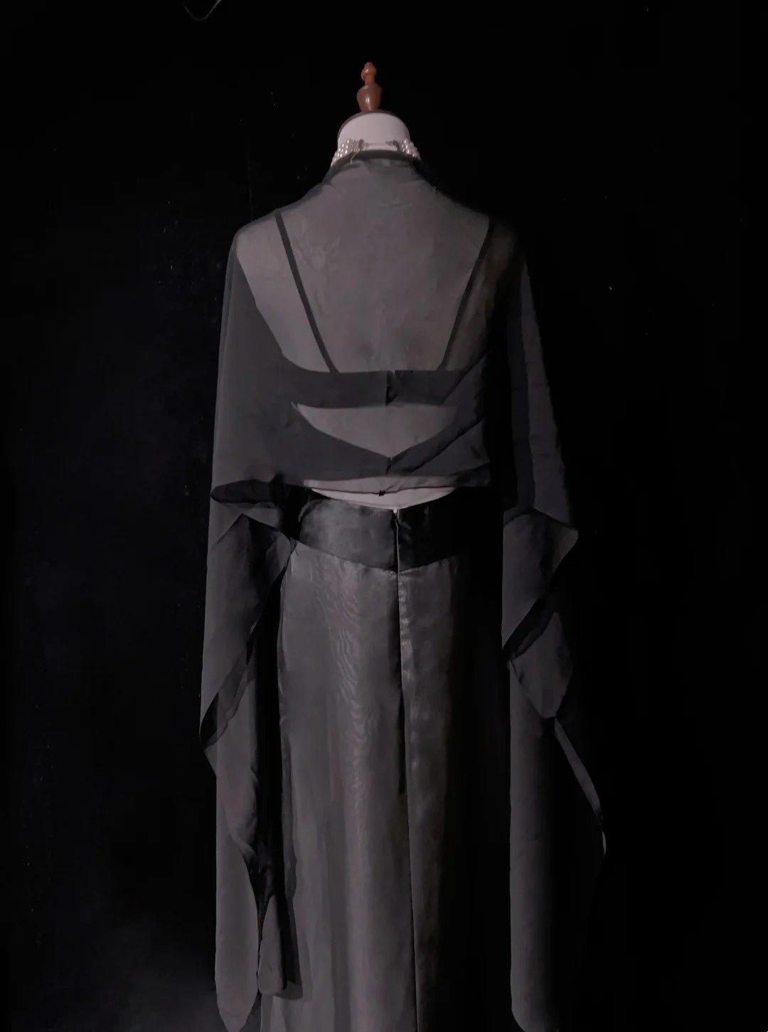 Vintage Abschlussballkleider Ästhetik 1950er Jahre Retro A-Linie Spaghettiträger Grau Langes Partykleid N2321