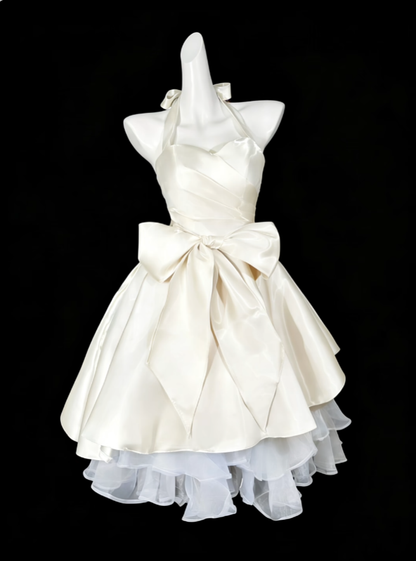 2026 New Homecoming Dresses Knee Length With Bow Graduation Cocktail Dress N4316