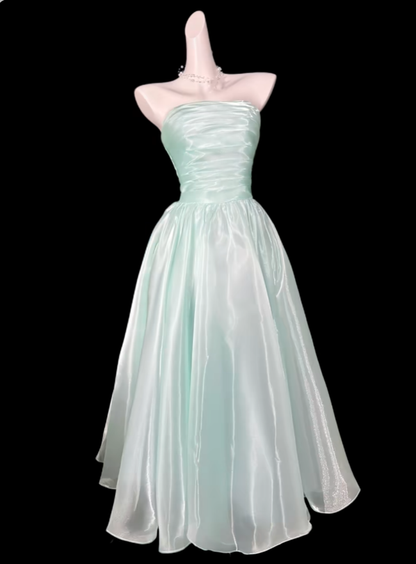 Robes de bal 2026, nouvelle robe de rentrée, coupe A, bustier, vert menthe, longueur genou, robe de cocktail de remise des diplômes N4329