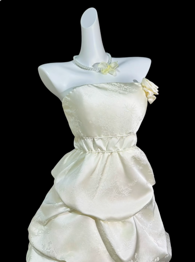 Jolies Robes de Bal Courtes sans Bretelles avec Robes de Soirée Mini Dos Nu Robes de Bal de Promo N4332