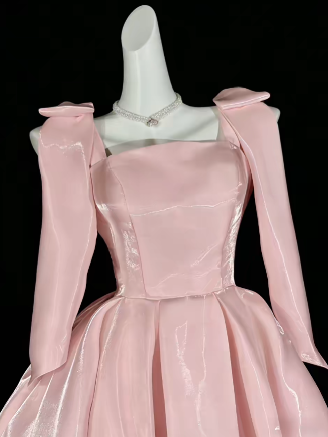 Douce Robe de Bal Courte Rose Mini-Robe de Soirée Cocktail de Rentrée avec Bretelles Fines N4348