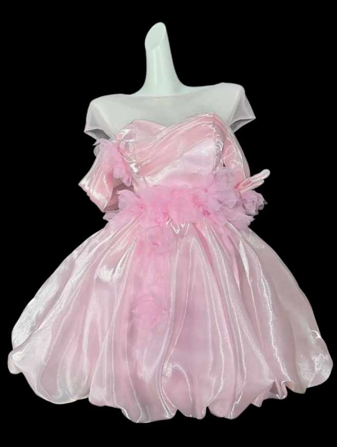Robe De Bal Magnifique Épaules Dénudées Bordeaux Courte Mini Soirée Anniversaire Cocktail Retour À La Maison Robes N4363