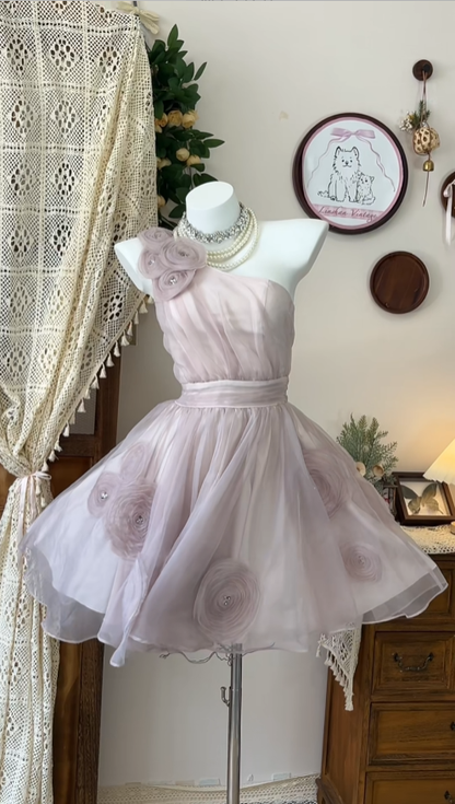 Elegantes Ballkleid, schulterfrei, Chiffon, Tanz, Abiball, kurze Inspo, formell, Abschlussfeier Inspo, Homecoming Kleider N4608