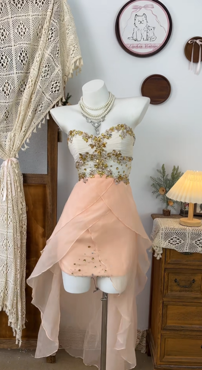 Liebenswertes Etui-Kleid, Sweetheart-Ausschnitt, errötendes Pink, Chiffon, Mini, kurze Abschlusskleider, High School Homecoming Kleider N4624