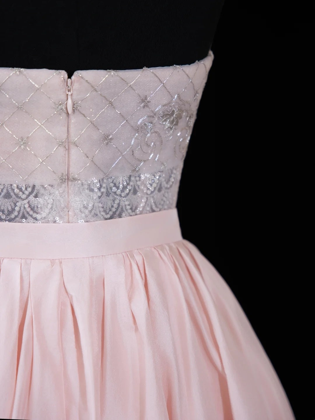 Robe de soirée longue rose sirène chic sans bretelles avec traîne et sequins, robe de bal élégante, robe d'invitée de mariage impressionnante N914