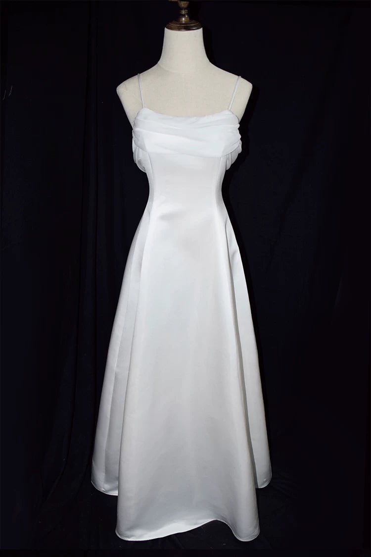 Vintage-Abendkleid im Stil der 1950er Jahre: A-Linie, Spaghettiträger, rosa, Inspiration für lange Partys, Retro-Abendkleider, Outfits zum 20. Geburtstag AB2354