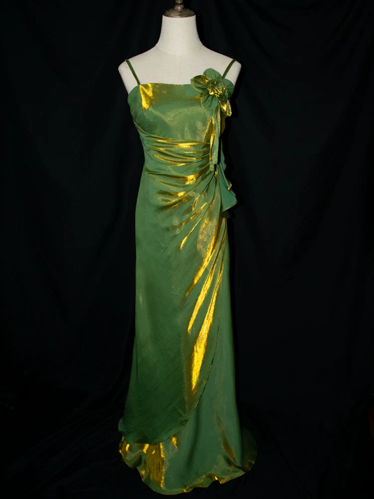 Robe de bal vintage années 1950, bretelles spaghetti, bordeaux, inspiration robe de soirée longue rétro, tenue pour un 18e anniversaire AB2357