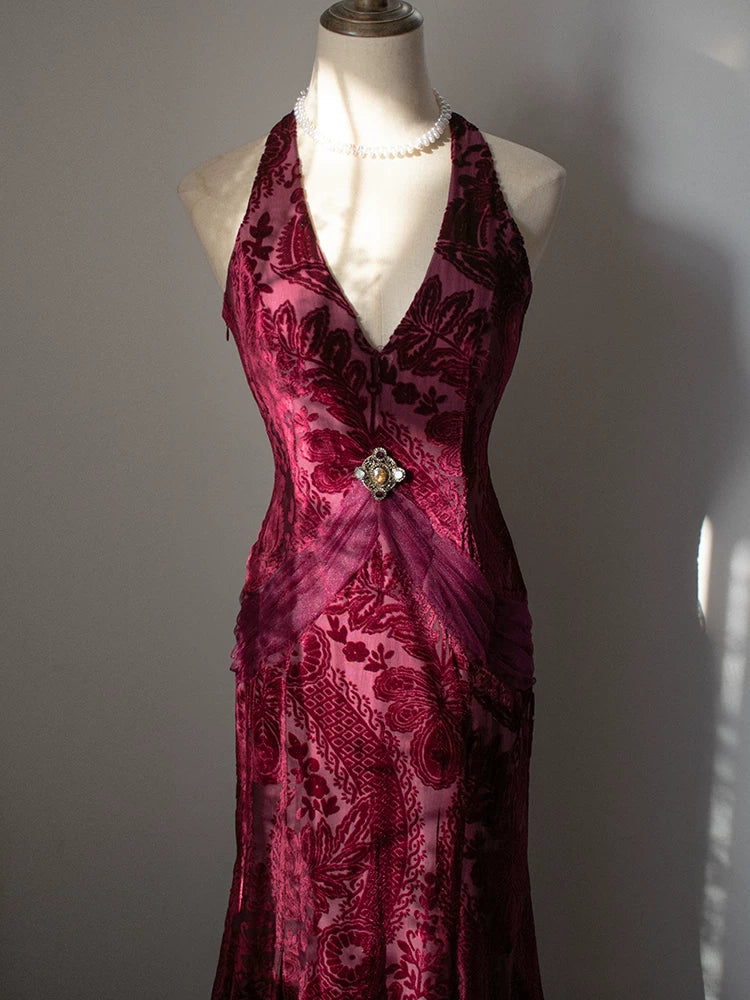 Vintage Meerjungfrauen-Abendkleid aus weißem Samt und Spitze im Stil der 50er Jahre – Inspiration für lange Partys und den 20. Geburtstag (AB2343)