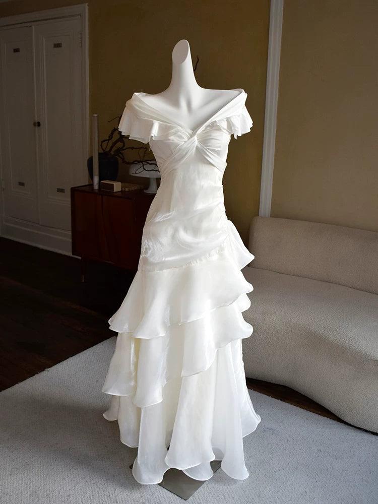 Vintage Meerjungfrauen-Abendkleid aus den 1960er Jahren, schulterfrei, burgunderrot, Inspiration für lange Partys, Retro-Abendkleider, Outfits zum 20. Geburtstag AB2355