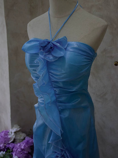 Robe de cocktail courte bordeaux vintage à col fourreau et dos nu, idéale pour un 16e anniversaire, un bal de promo ou une soirée (AB2382)