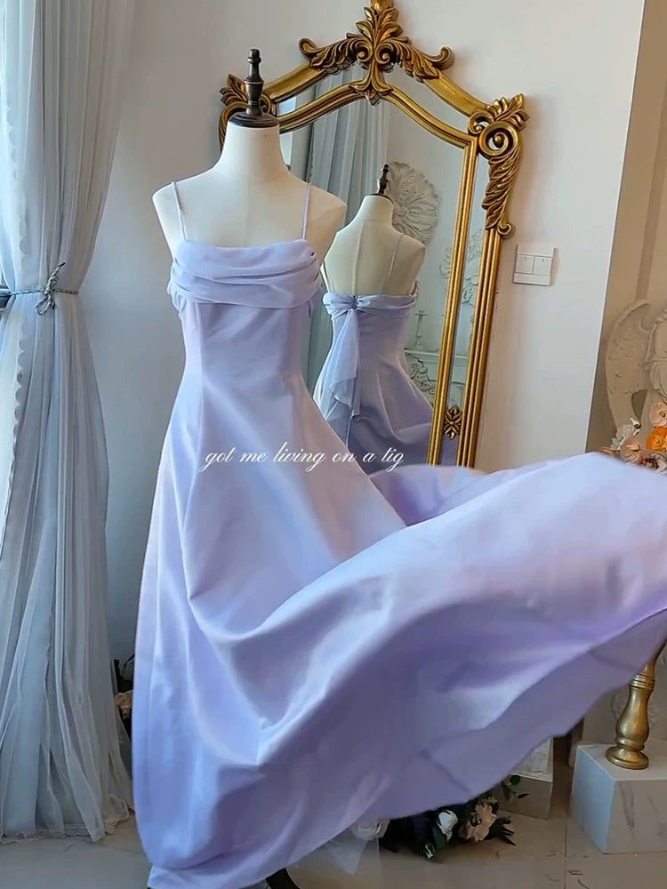 Vintage-Abendkleid im Stil der 1950er Jahre: A-Linie, Spaghettiträger, rosa, Inspiration für lange Partys, Retro-Abendkleider, Outfits zum 20. Geburtstag AB2354
