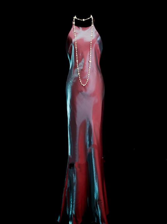 Simple Sheath Fashion Long Prom Dresses Scoop Neck Backless Party Dress For Women OB001