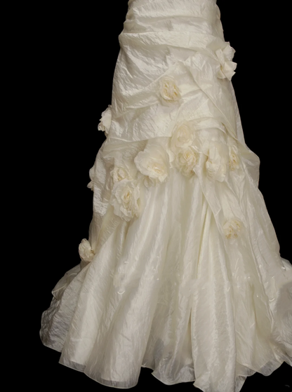 Wedding Gowns Dresses Elegant Modest for Bride Ball Gown One Shoulder With Flowers Petite/Plus Size Bridal Gowns For Women's OB009