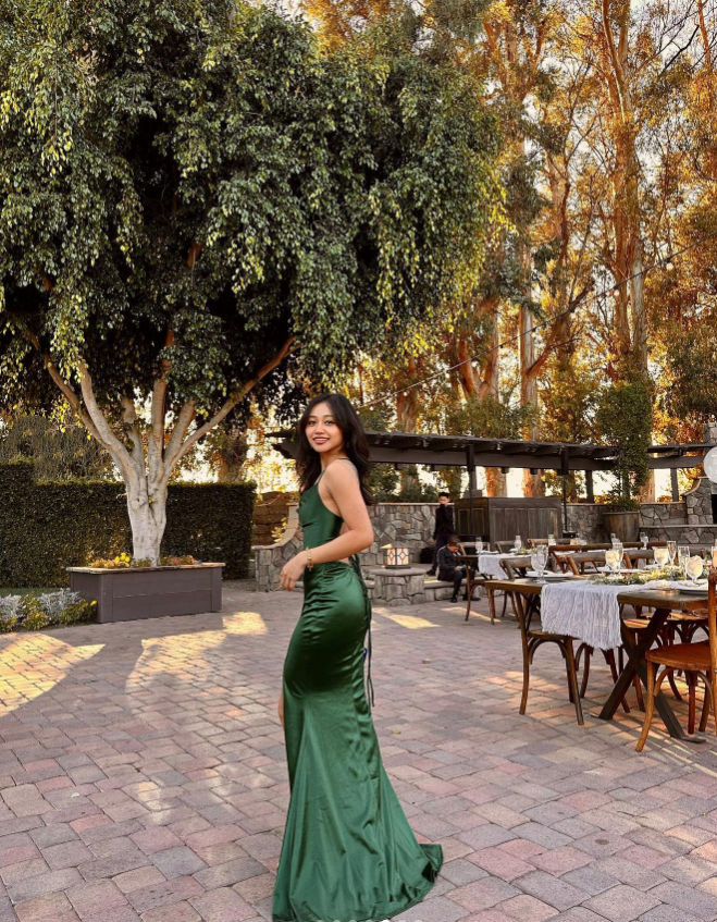 Robe de bal sexy fourreau à bretelles spaghetti vert foncé fendue pour adolescentes, tenue de soirée formelle, robe de bal RB2159