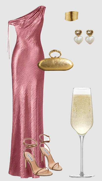 Elegantes Scheidenkleid, pink, One-Shoulder, bodenlang, formell, für Damen, Mädchen, Teenager, Abschlussballkleider N2339