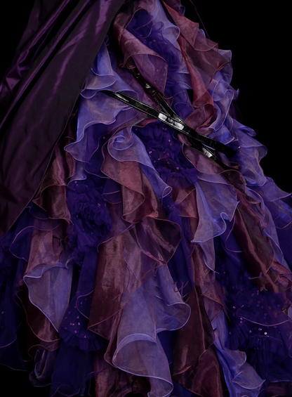 Robe de bal vintage sans bretelles violette pour Sweet 16, robe de quinceañera longue, taille 15, Vestidos De Fiesta N1323