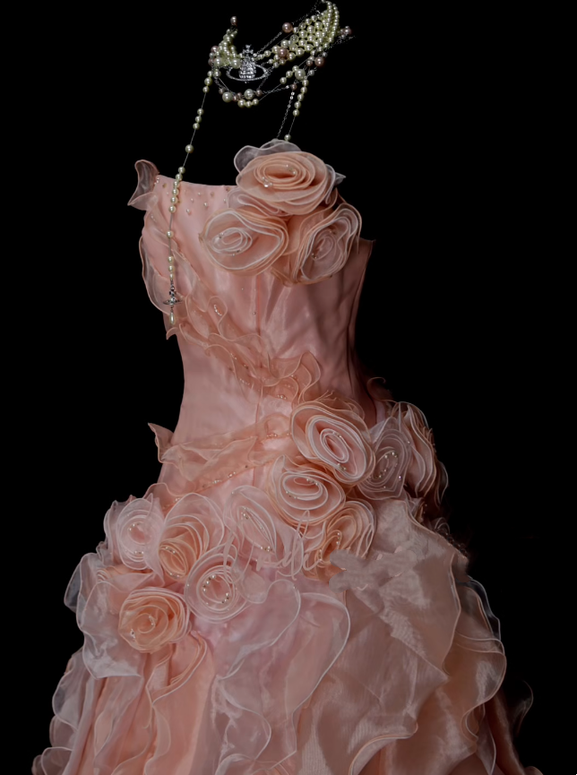 Vintage Ball Gown Strapless Pink Layered Tiered Sweet 16 Dresses Quinceanera Dress Long 15 Vestidos De Fiesta N1325