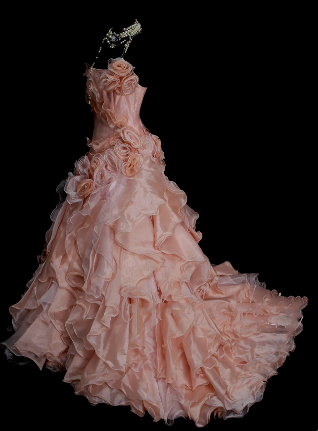 Vintage Ball Gown Strapless Pink Layered Tiered Sweet 16 Dresses Quinceanera Dress Long 15 Vestidos De Fiesta N1325