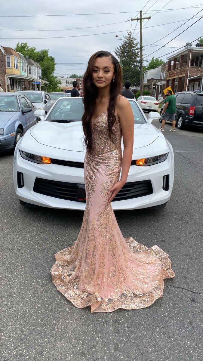 Sexy Mermaid Spaghetti Straps Blush Pink Sequin Prom Dresses Formal Dress 18th Birthday Outfits Prom Gown RA079