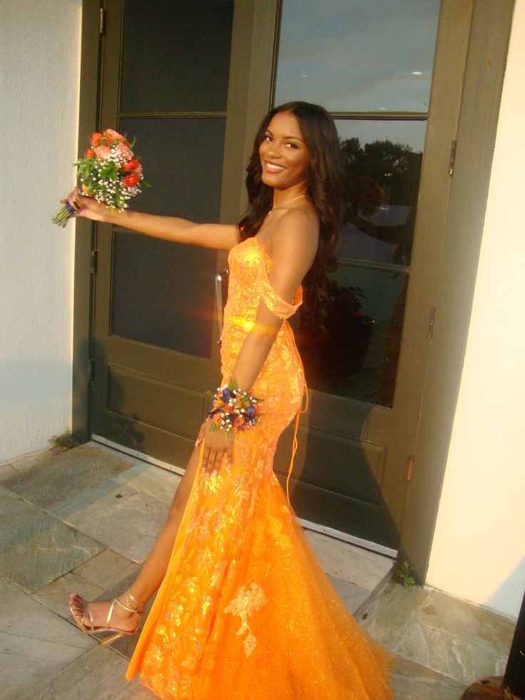 Robe de bal sirène sexy à épaules dénudées et sequins fendus, tenue de soirée pour 18 ans, RA080