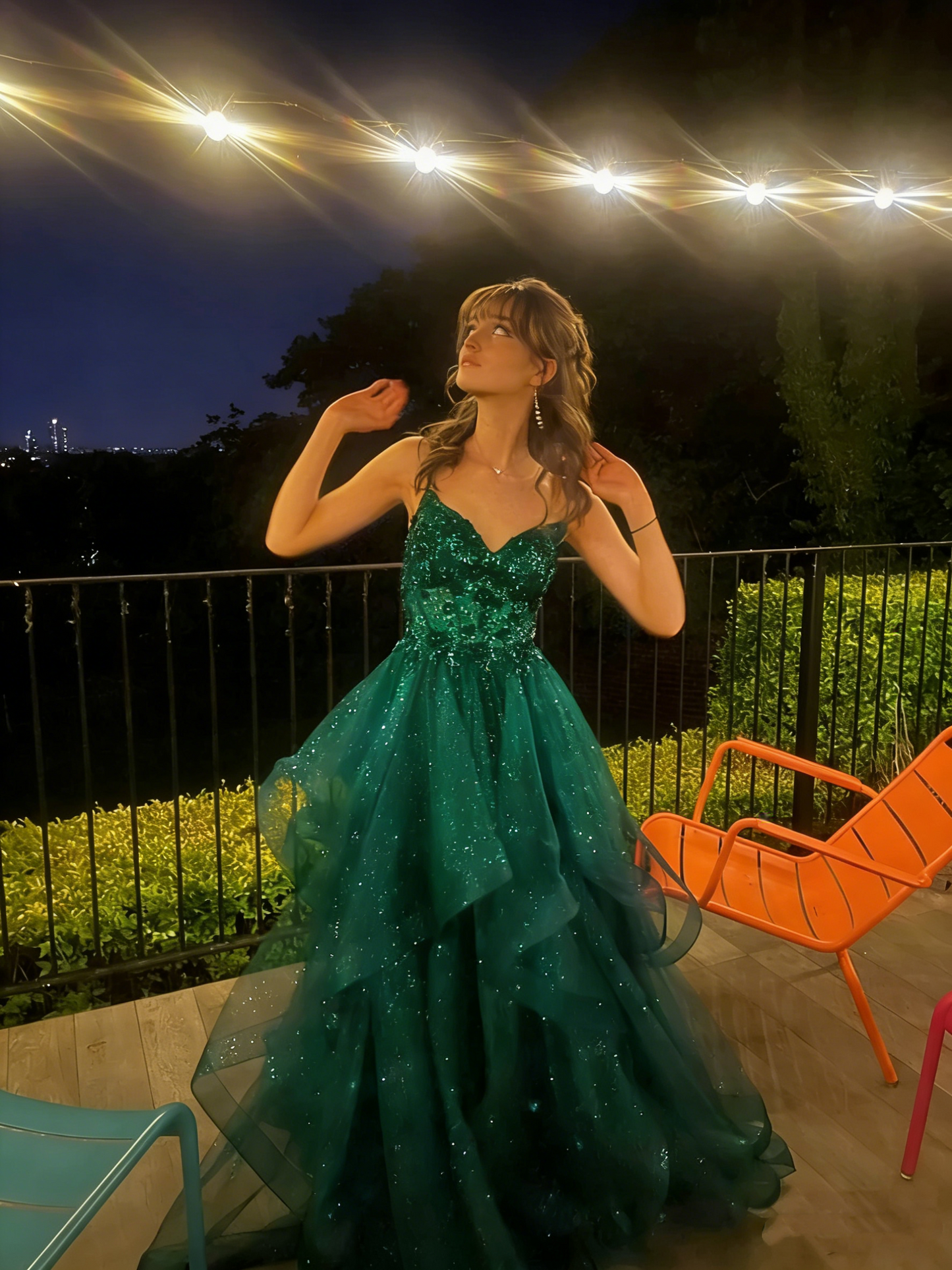 Vintage Ball Gown Spaghetti Straps Navy Blue Tulle Long Prom Dresses Inspiration Party Dress Prom Gowns RA084